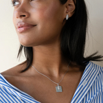 "She is Fierce" Medallion with Sapphire