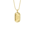 14K Yellow Gold, Diamond, & Emerald Pendant