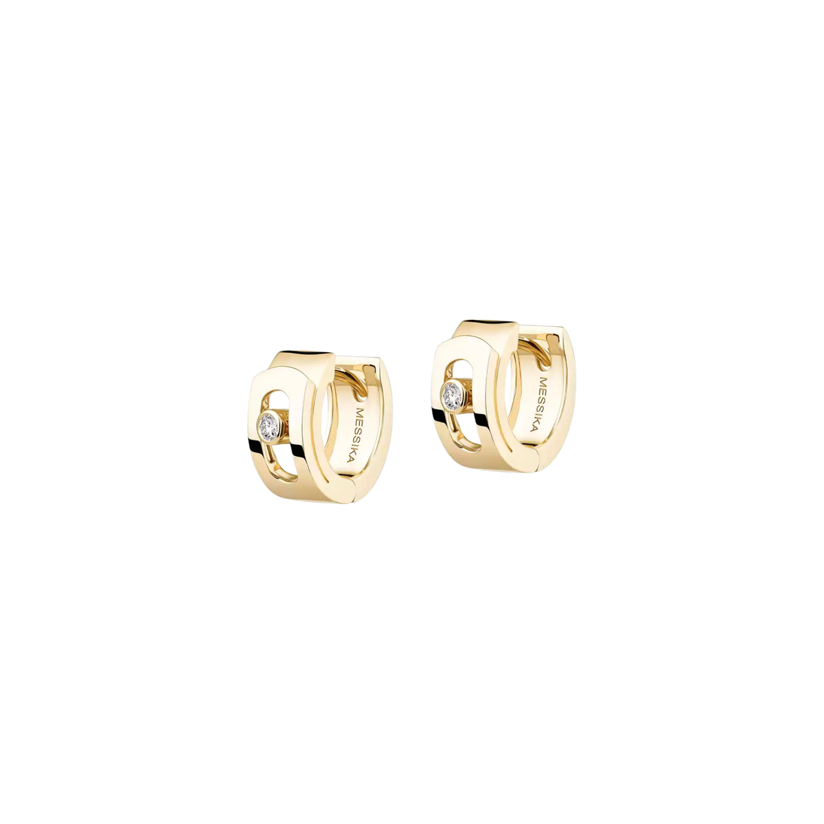18K Yellow Gold Move Noa Huggie Hoops