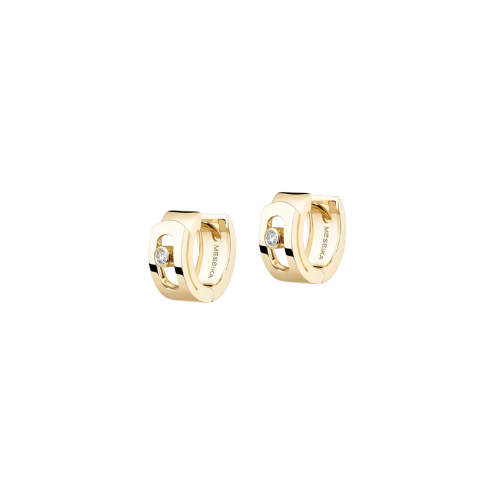 18K Yellow Gold Move Noa Huggie Hoops