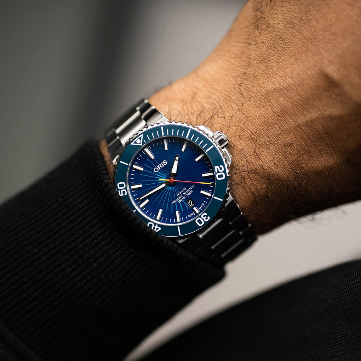 Oris New Watches - AQUIS DATE - BLUE SUN WUKONG LIMITED EDITION | Manfredi Jewels
