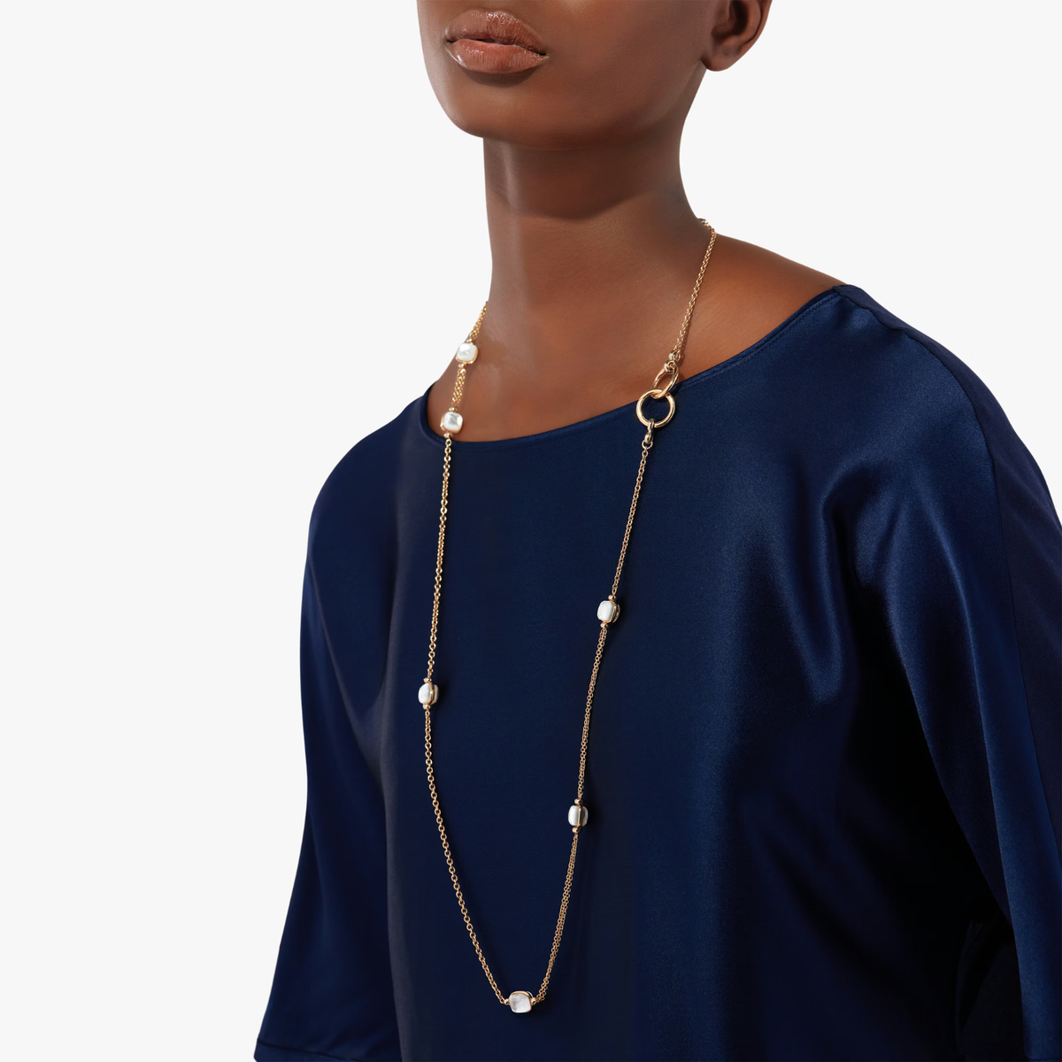 Pomellato Jewelry - Nudo 18K Rose Gold & Mother of Pearl Necklace | Manfredi Jewels