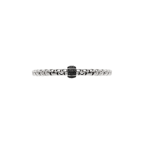 Eka 18K White Gold Black Pavè Diamond Flex’it Bracelet