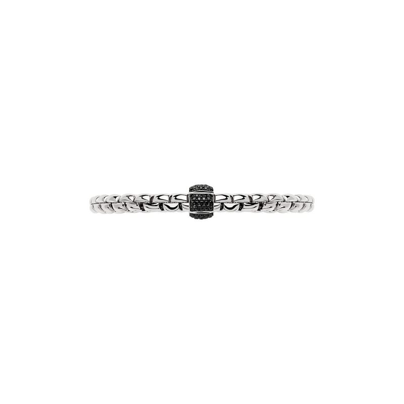 Eka 18K White Gold Black Pavè Diamond Flex’it Bracelet