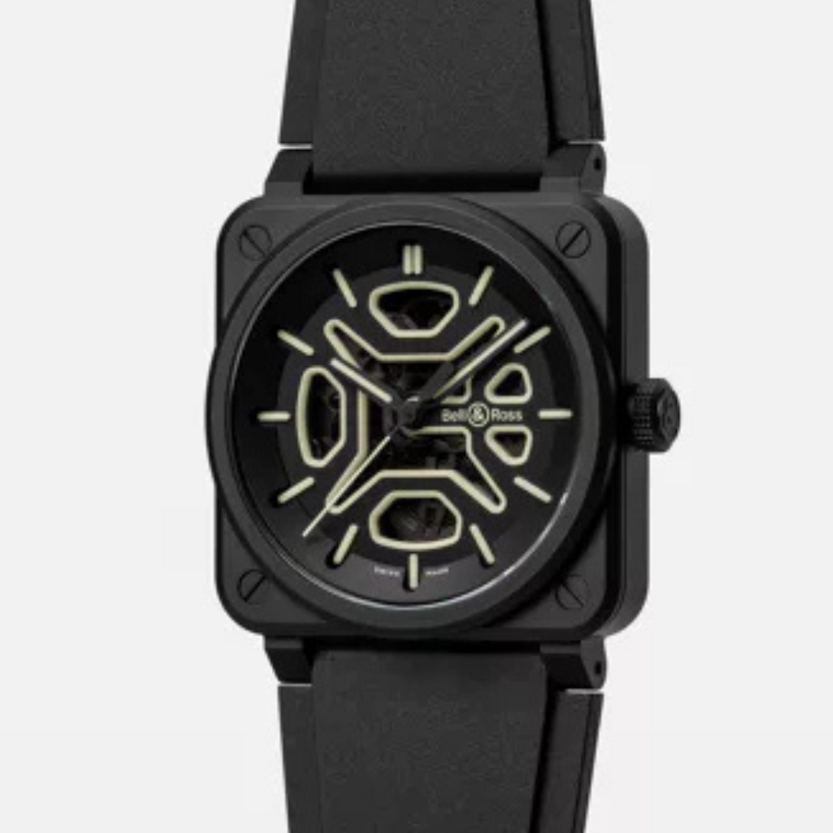 Bell & Ross Watches - BR-03 SKELETON LUM CERAMIC | Manfredi Jewels