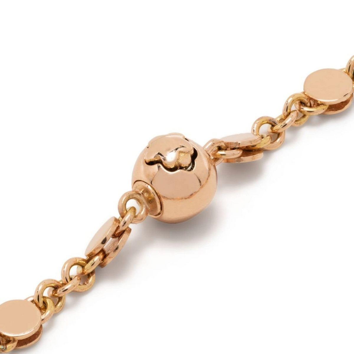 Pasquale Bruni Jewelry - Bon Ton Joli 18K Rose Gold Lapis Lazuli & White Agatee Diamond Flower Bracelet | Manfredi Jewels