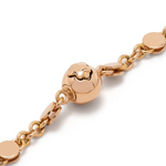 Bon Ton Joli 18K Rose Gold Blue Moon and White Agate Diamond Bracelet