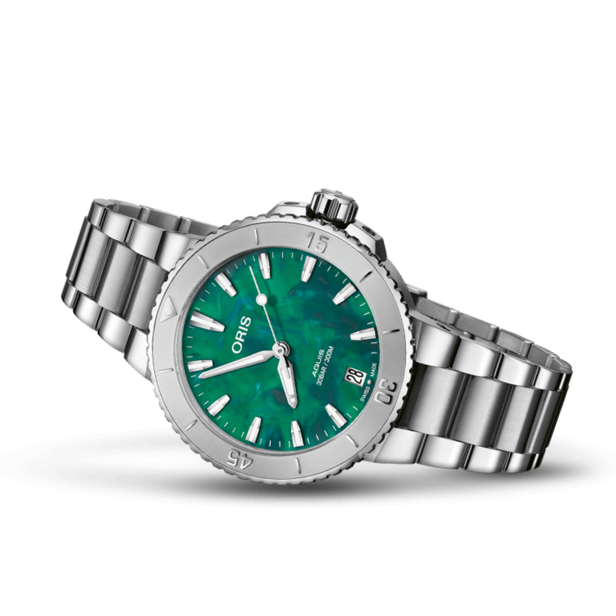 Oris Watches - AQUIS ORIS X BRACENET 36.5MM - GREEN | Manfredi Jewels
