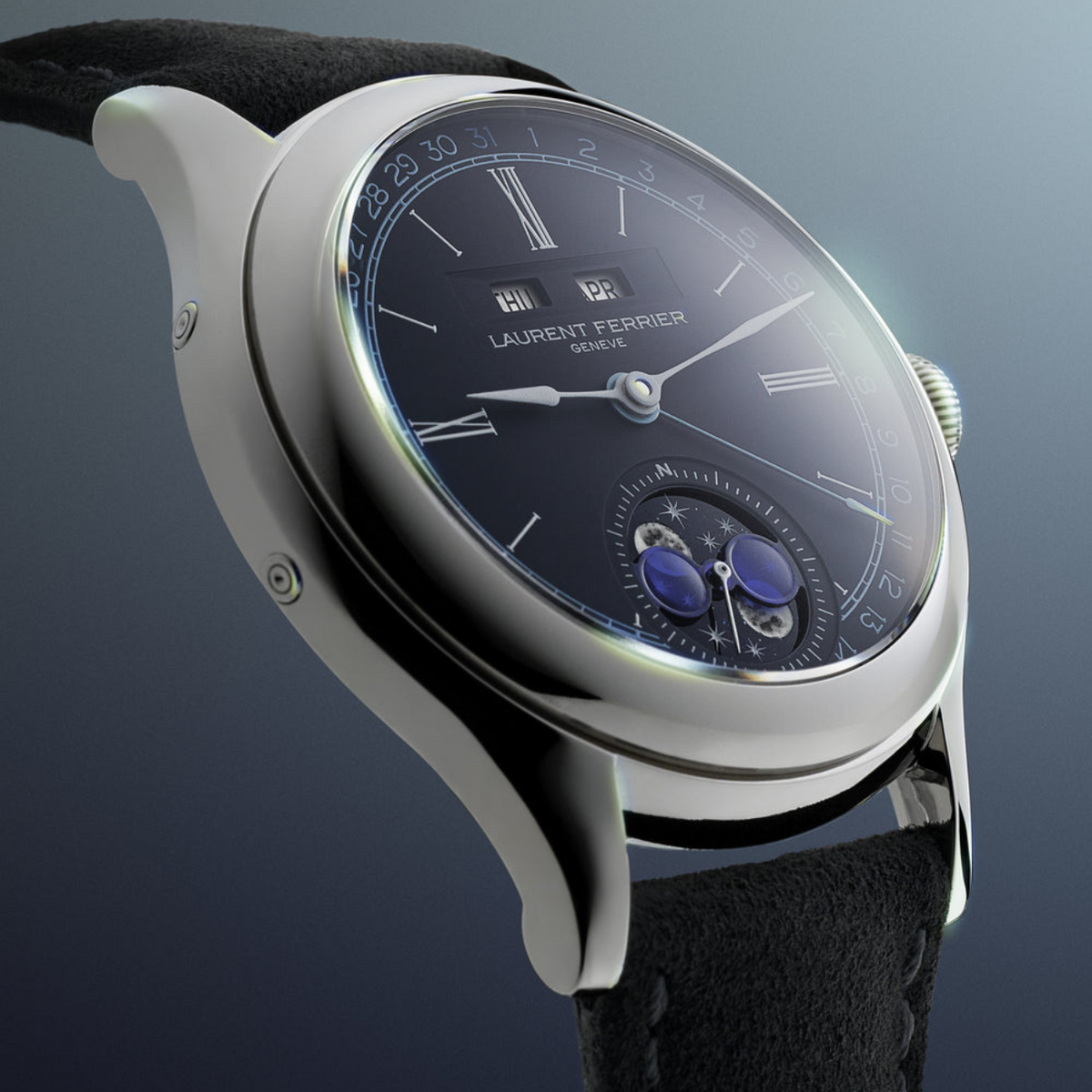 Laurent Ferrier New Watches - CLASSIC MOON BLUE (PRE-ORDER) | Manfredi Jewels