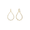 Geometrix 18K Yellow Gold Large Hex Diamond Oval Earrings