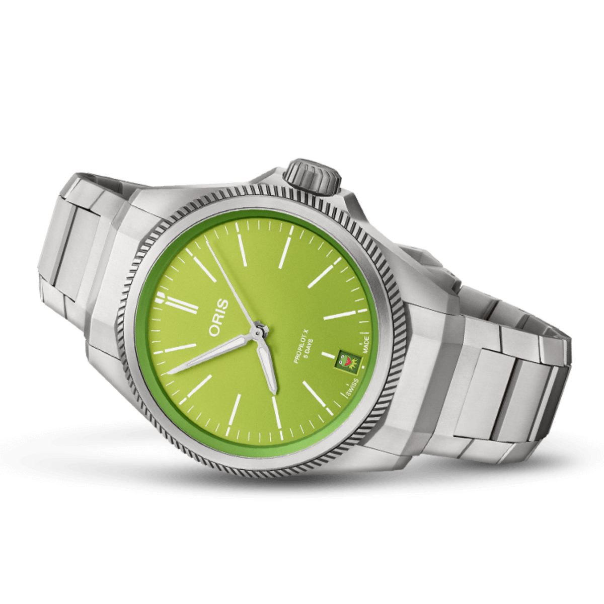 Oris New Watches - PROPILOT X - KERMIT EDITION | Manfredi Jewels