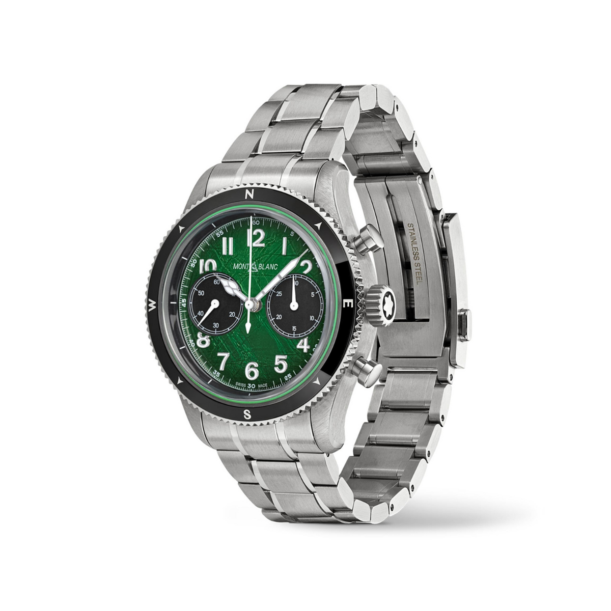 Montblanc New Watches - 1858 - AUTOMATIC CHRONOGRAPH OXYGEN GREEN | 133298 | Manfredi Jewels