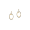 Groove 18K Yellow Gold Diamond Earrings