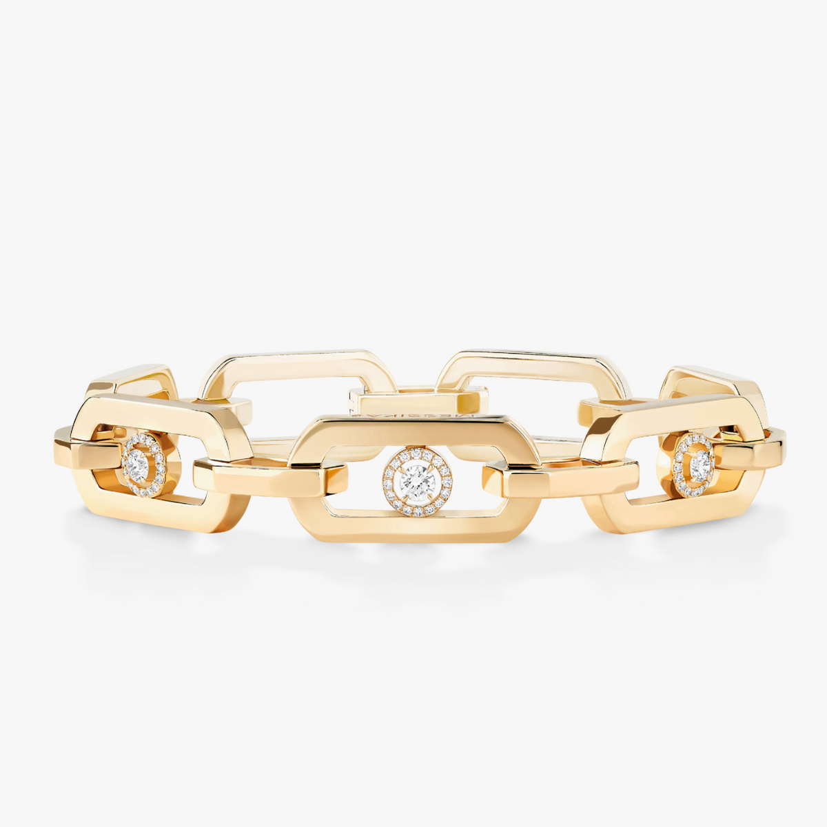 Messika Jewelry - So Move 18K Yellow Gold XL Diamond Bracelet | Manfredi Jewels