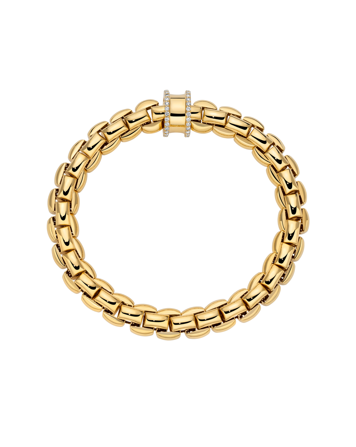 Fope Jewelry - Eka 18K Yellow Gold & Diamond Bracelet | Manfredi Jewels