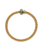 Solo 18K Yellow Gold, Diamond, & Emerald Flex'it Bracelet