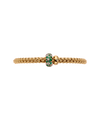 Solo 18K Yellow Gold, Diamond, & Emerald Flex'it Bracelet