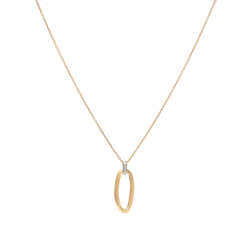 Marco Bicego Jewelry - Jaipur 18K Yellow Gold Pendant Necklace with Diamond Accent | Manfredi Jewels