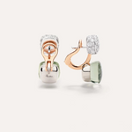 Nudo 18K Rose Gold Double Prasiolite & Diamond Pavé Earrings