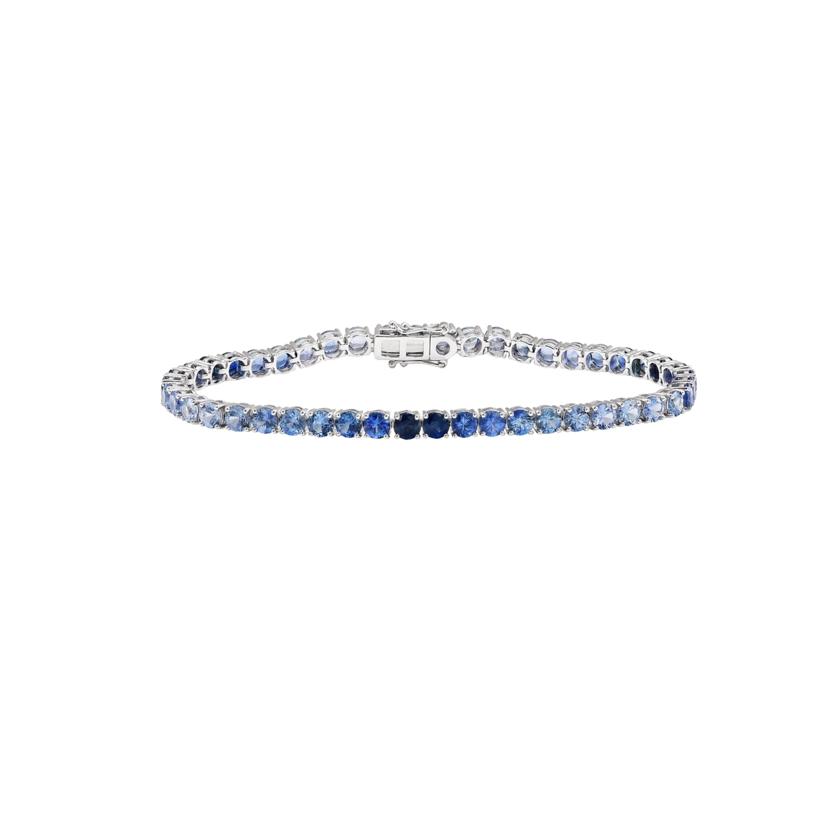 Ombré Blue Sapphire Tennis Bracelet