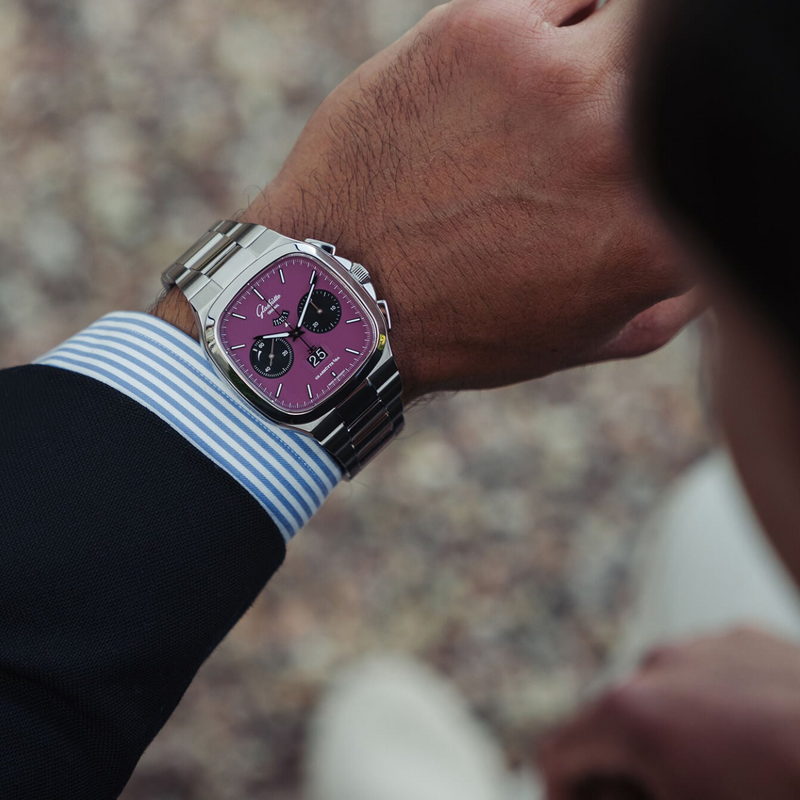 SEVENTIES CHRONOGRAPH PANORAMA DATE PLASMA PURPLE