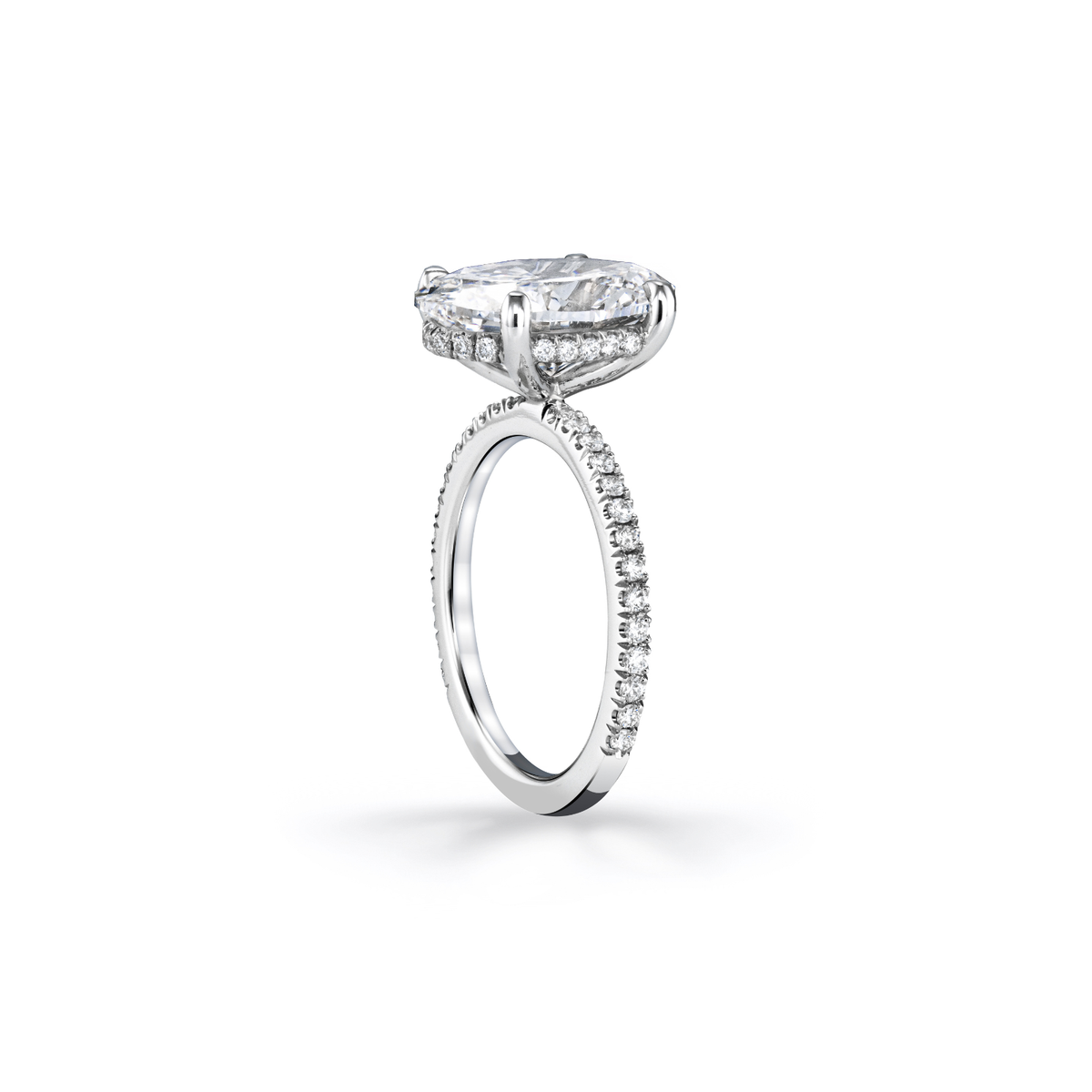 Oval Cut 5.05ct Platinum Diamond Engagement Ring