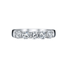 Platinum 5-Stone Round Diamond Buttercup Band – 2.00 CTW