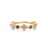 Mogul 18K Yellow Gold Rubies & Diamonds Band Ring