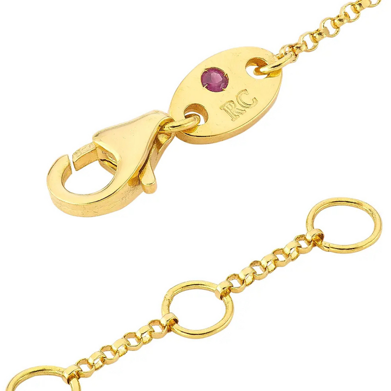 18K Yellow Gold & Diamond Love By The Yard Bracelet