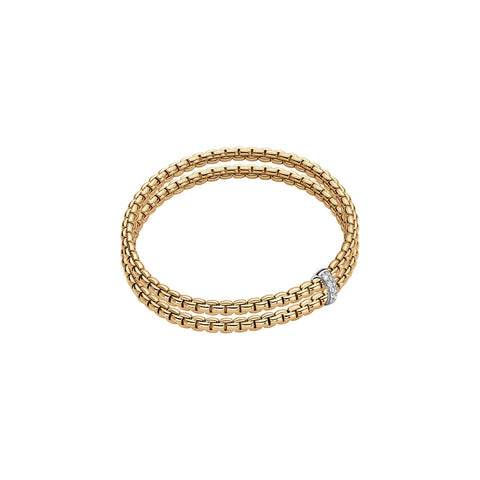 Eka 18K Yellow Gold & Diamond Double Bracelet