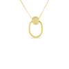 Opera 18K Yellow Gold Diamond Accent Doorknocker Necklace
