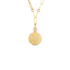 Medallion Charms 18K Yellow Gold Taurus Zodiac Diamond Necklace