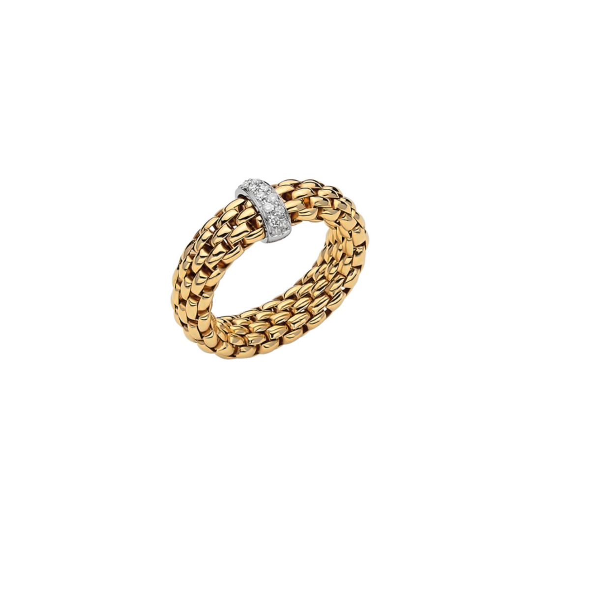 Fope - Vendome 18K Yellow Gold & Diamond Ring | Manfredi Jewels