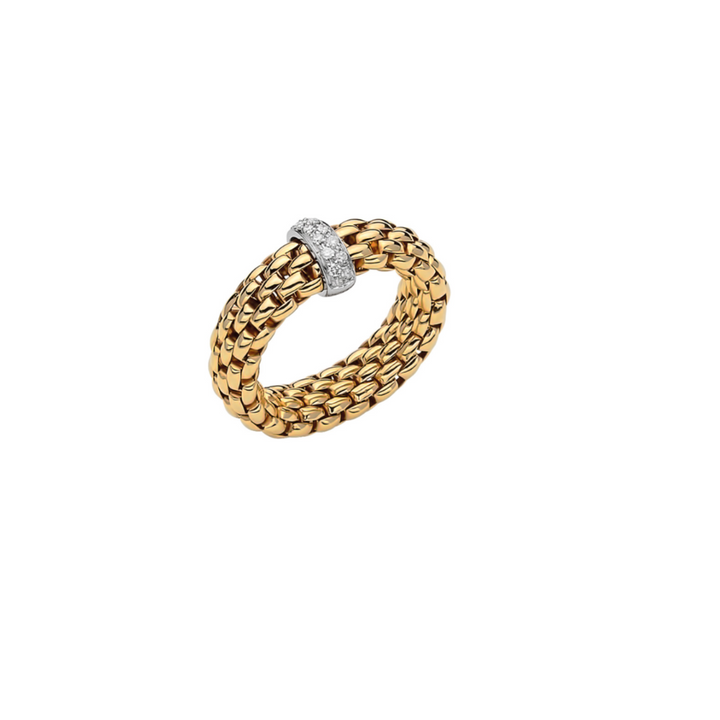 Fope - Vendome 18K Yellow Gold & Diamond Ring | Manfredi Jewels