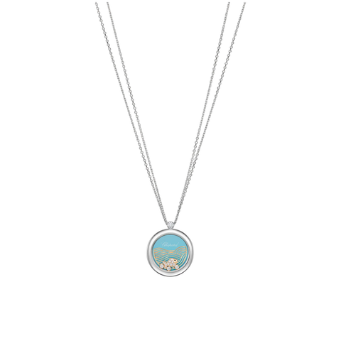 Happy Diamonds Ethical 18kt White Gold Happy Fish Diamond Pendant