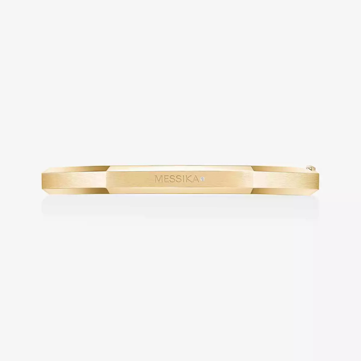 18K Yellow Gold Diamond Pavé Moderniste Bracelet Size Medium