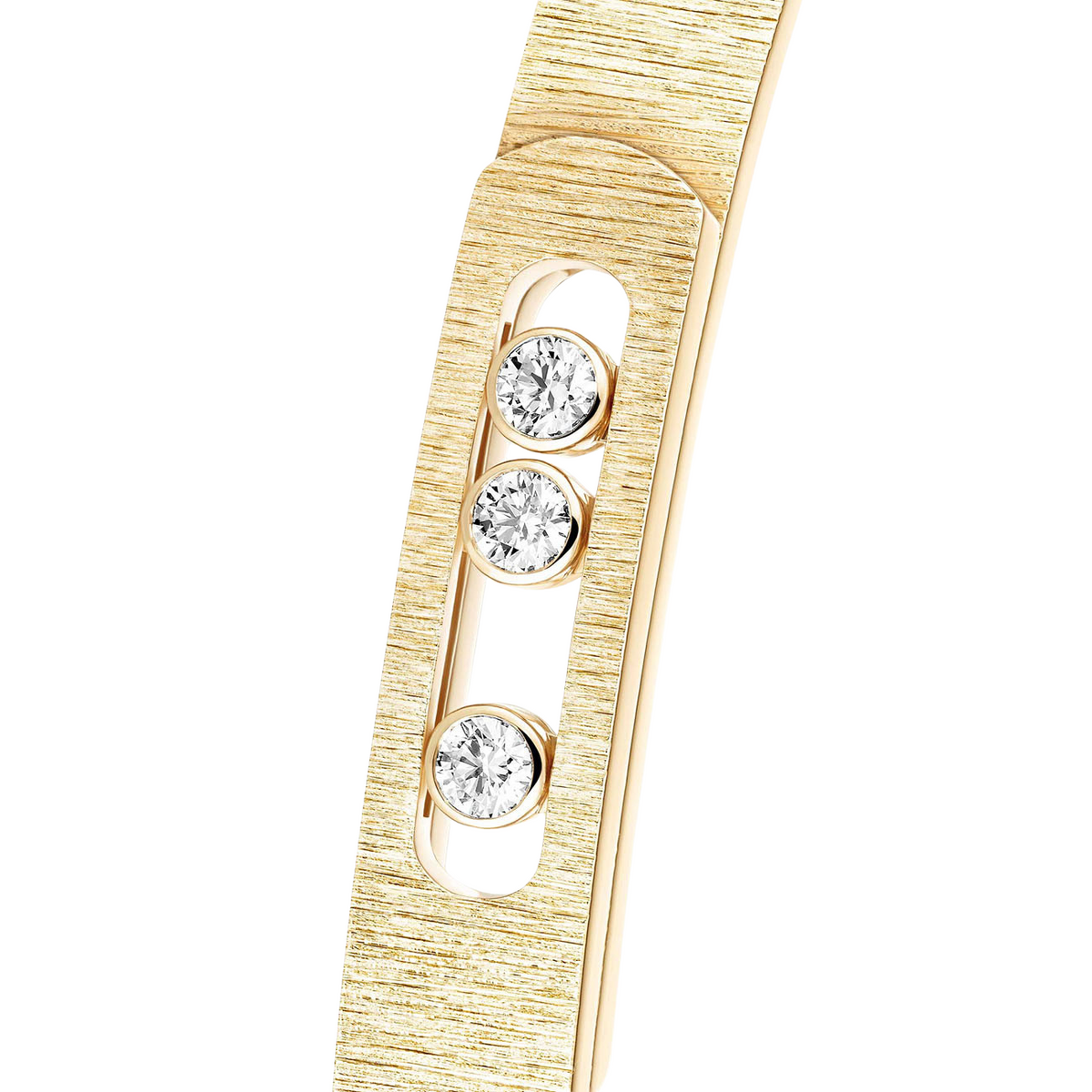 Messika - 18K Yellow Gold & Diamond Move Noa Ciselé Bangle | Manfredi Jewels
