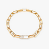 Move Link 18K Yellow Gold Diamond Bracelet