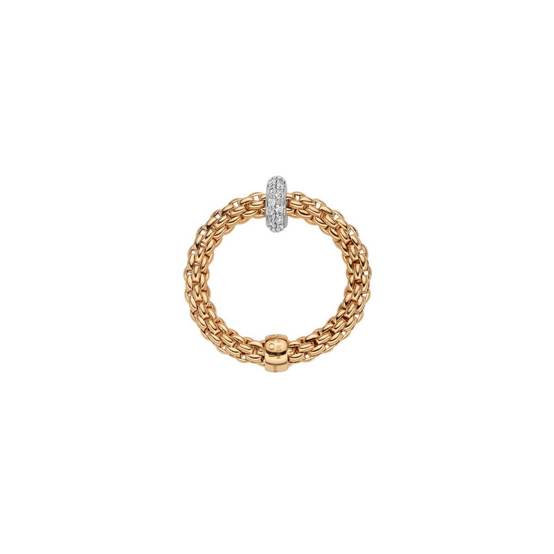Fope - Prima 18K Yellow Gold & Diamond Rondel Ring | Manfredi Jewels