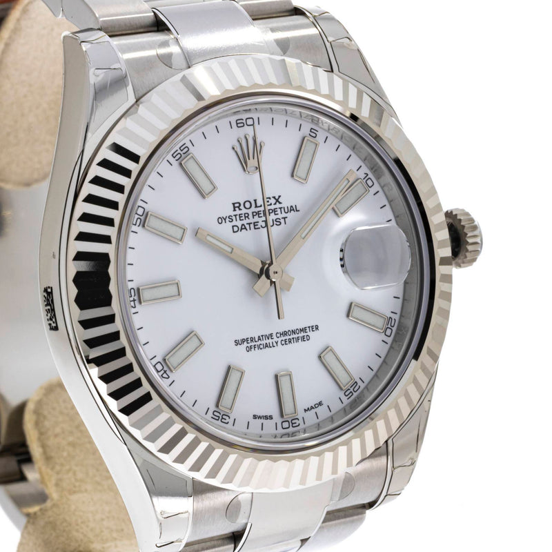 Datejust II white dial 116334
