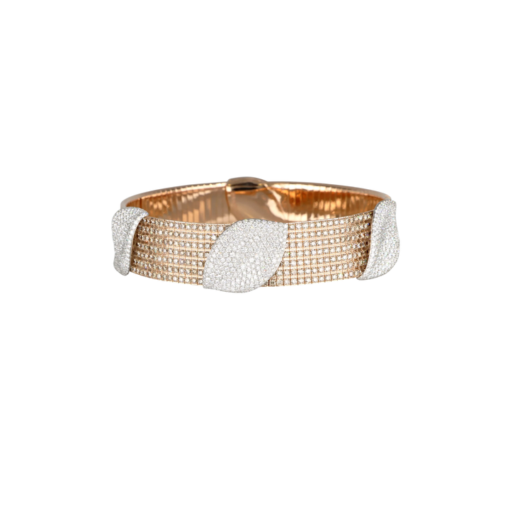 Pasquale Bruni Jewelry - Aleluia 18k Rose and White Gold Diamond Choker | Manfredi Jewels