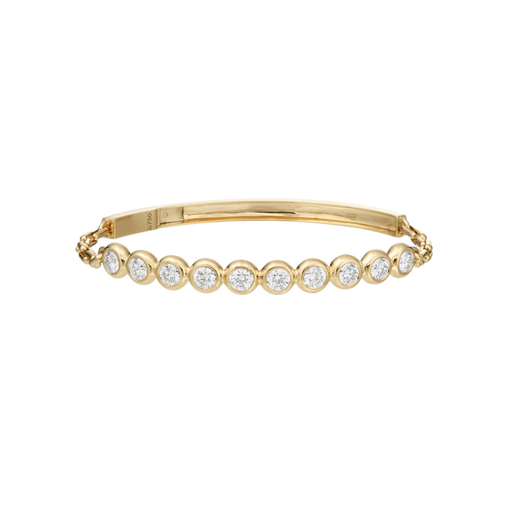 Gumuchian Jewelry - Moonlight 18K Yellow Gold & Diamond Bracelet Large | Manfredi Jewels