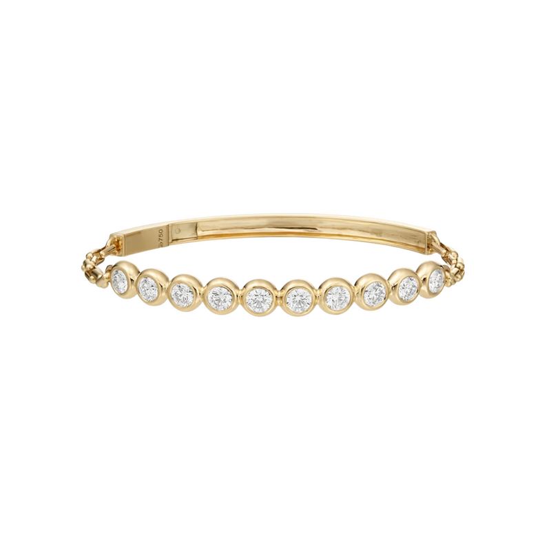 Moonlight 18K Yellow Gold & Diamond Bracelet Large