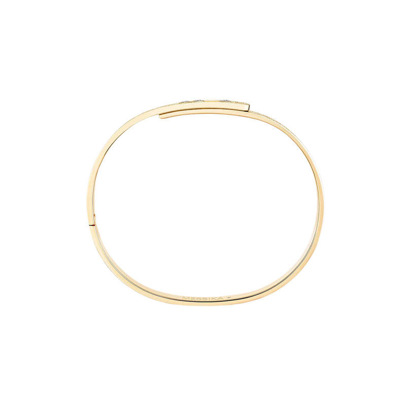 18K Yellow Gold & Diamond Move Noa Ciselé Bangle