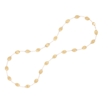 Lunaria 18K Yellow Gold Collar Long Necklace with Diamond Accents
