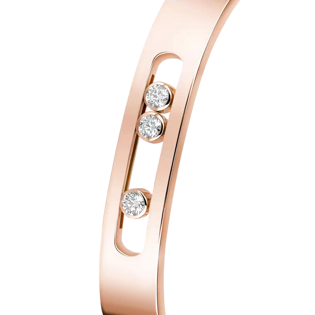 Messika Jewelry - 18K Rose Gold Move Joaillerie Diamond Bangle | Manfredi Jewels