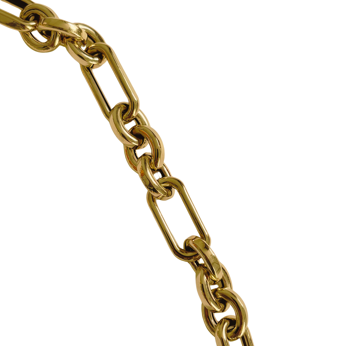 Estate 14K Yellow Gold Open Link Necklace