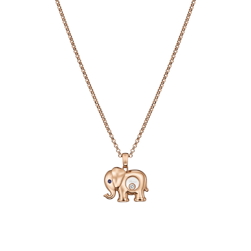 Happy Diamonds 18K Ethical Rose Gold Elephant Necklace