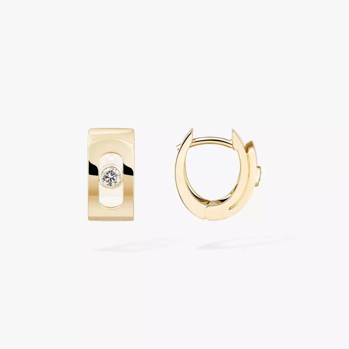 18K Yellow Gold Move Noa Huggie Hoops