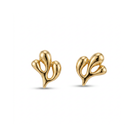 Estate 18K Yellow Gold Miseno 'Sea Leaf' Earrings